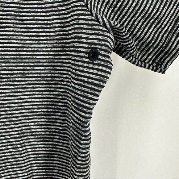 BONOBOS Black and Gray Striped Performance Golf Standard Fit Polo Shirt Sz M - Picture 11 of 14